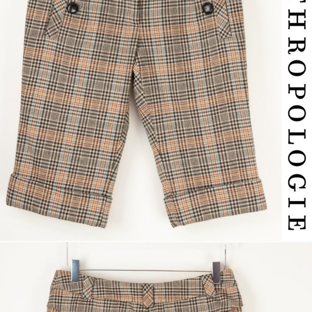 Anthropologie Taikonhu Wool Blend Plaid Shorts 4